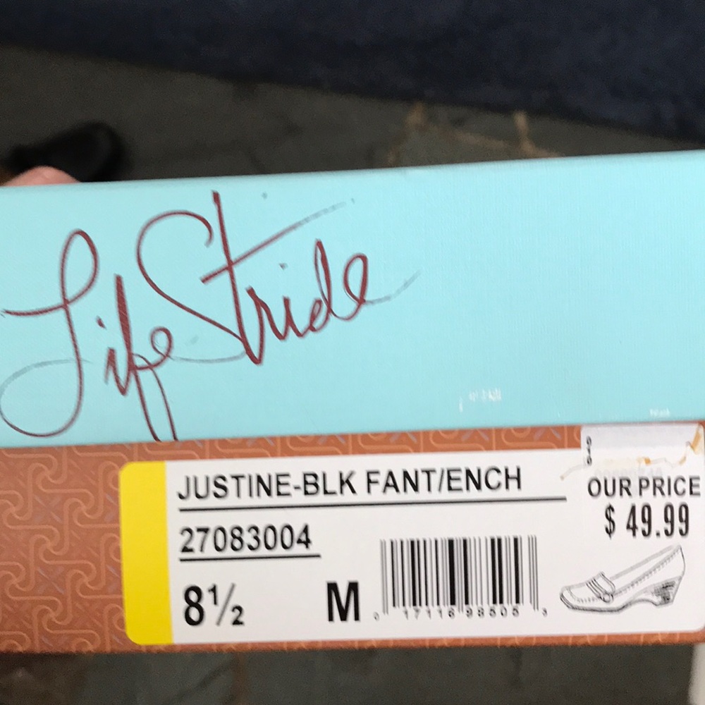 BNWT Life Stride black wedge heel loafer - Picture 2 of 5